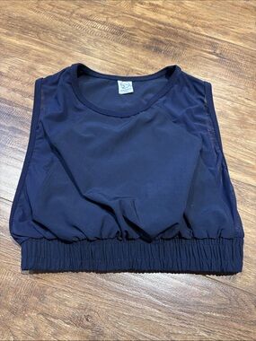 Five dancewear Navy Cropped mesh detail Athletic lightweight Tank Top